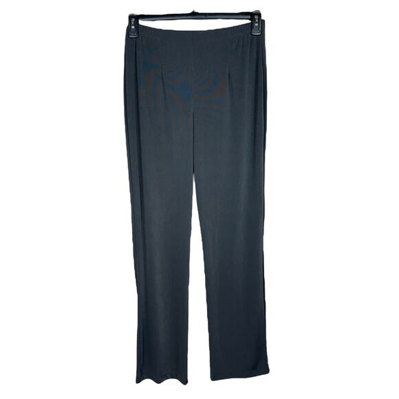 Easywear by Chico’s SZ 1 (Medium) Straight Pants Liquid Knit Stretch Career Gray - Picture 1 of 8